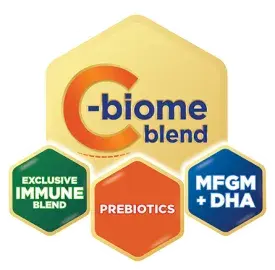 Specially designed to help stronger development of your child’s brain, immunity, and gut